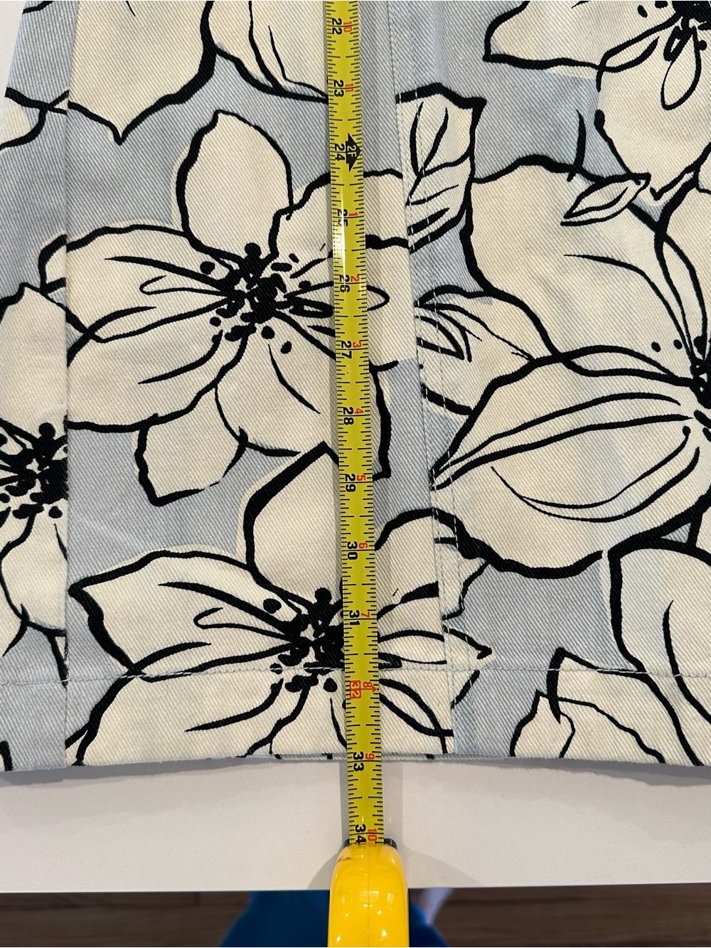 Light Blue Floral Mini Shift Dress - Unbranded - Picture 9 of 9